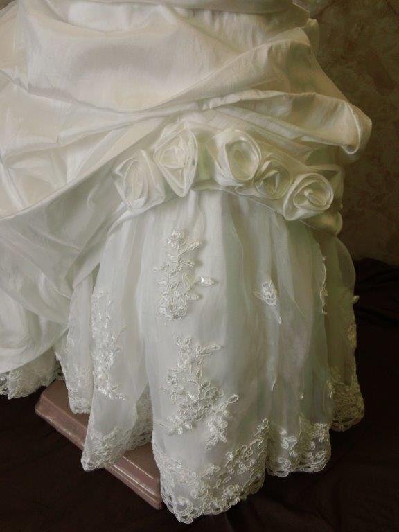 cascading flower girl dress